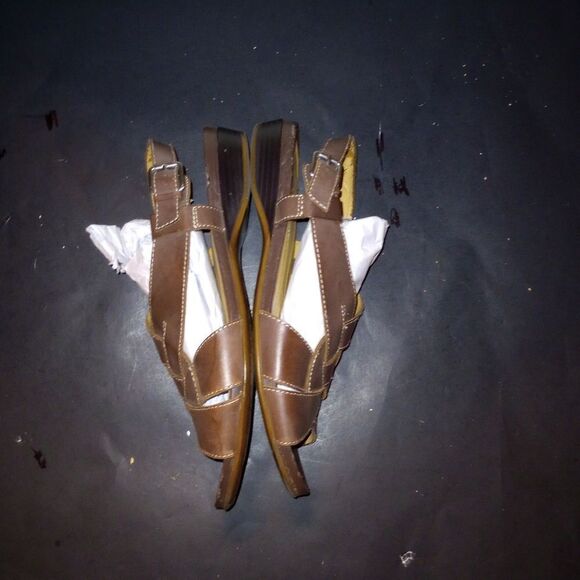 🆕👡Naturalizer Brown Woven Flat Sandals 9, 9-1/2 - Picture 3 of 6